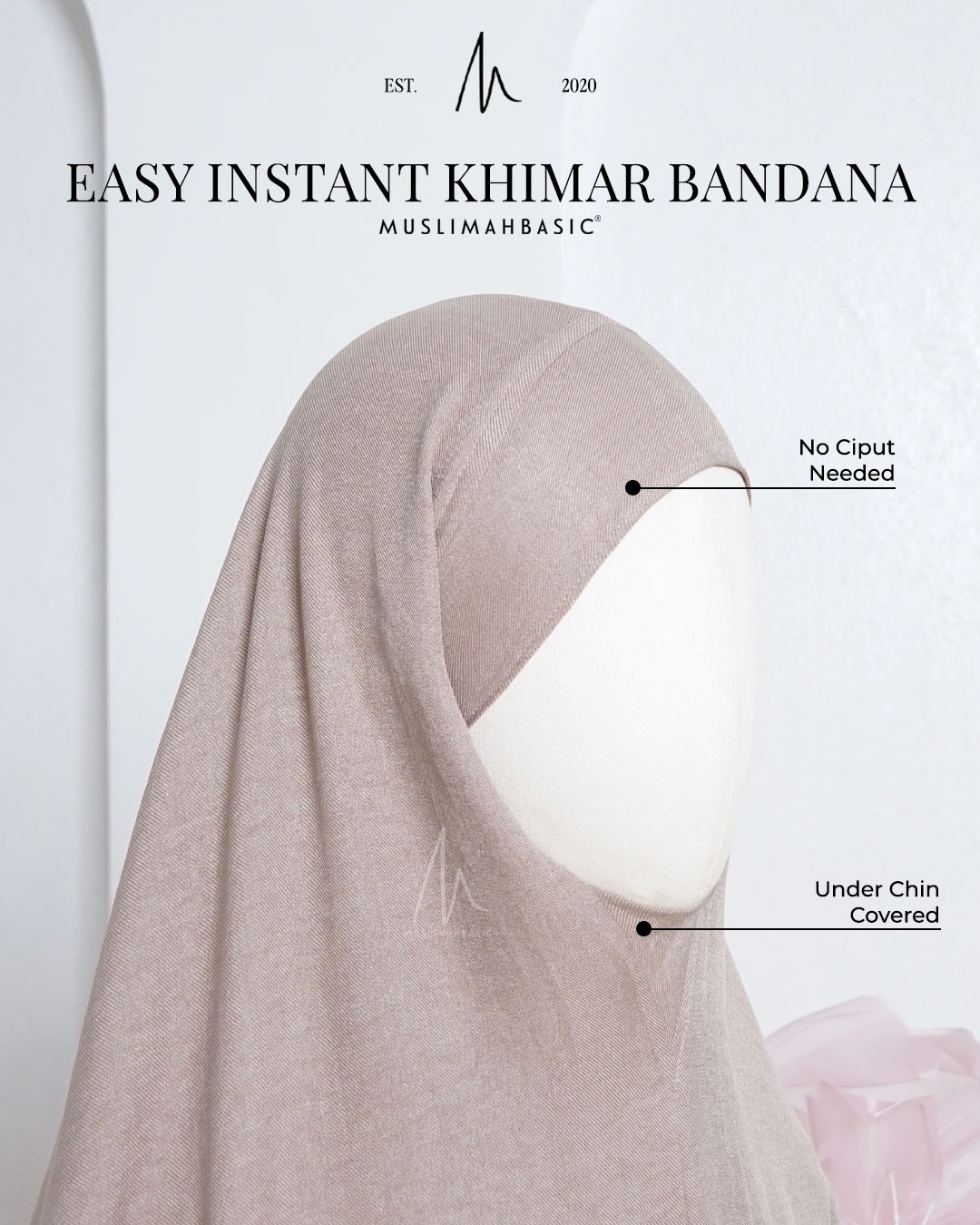 EASY INSTANT KHIMAR BANDANA