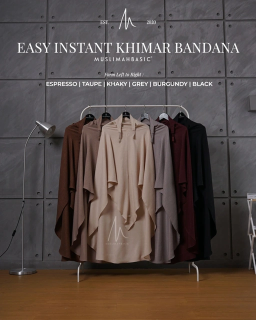 Image of EASY INSTANT KHIMAR BANDANA LINEN V SHAPE