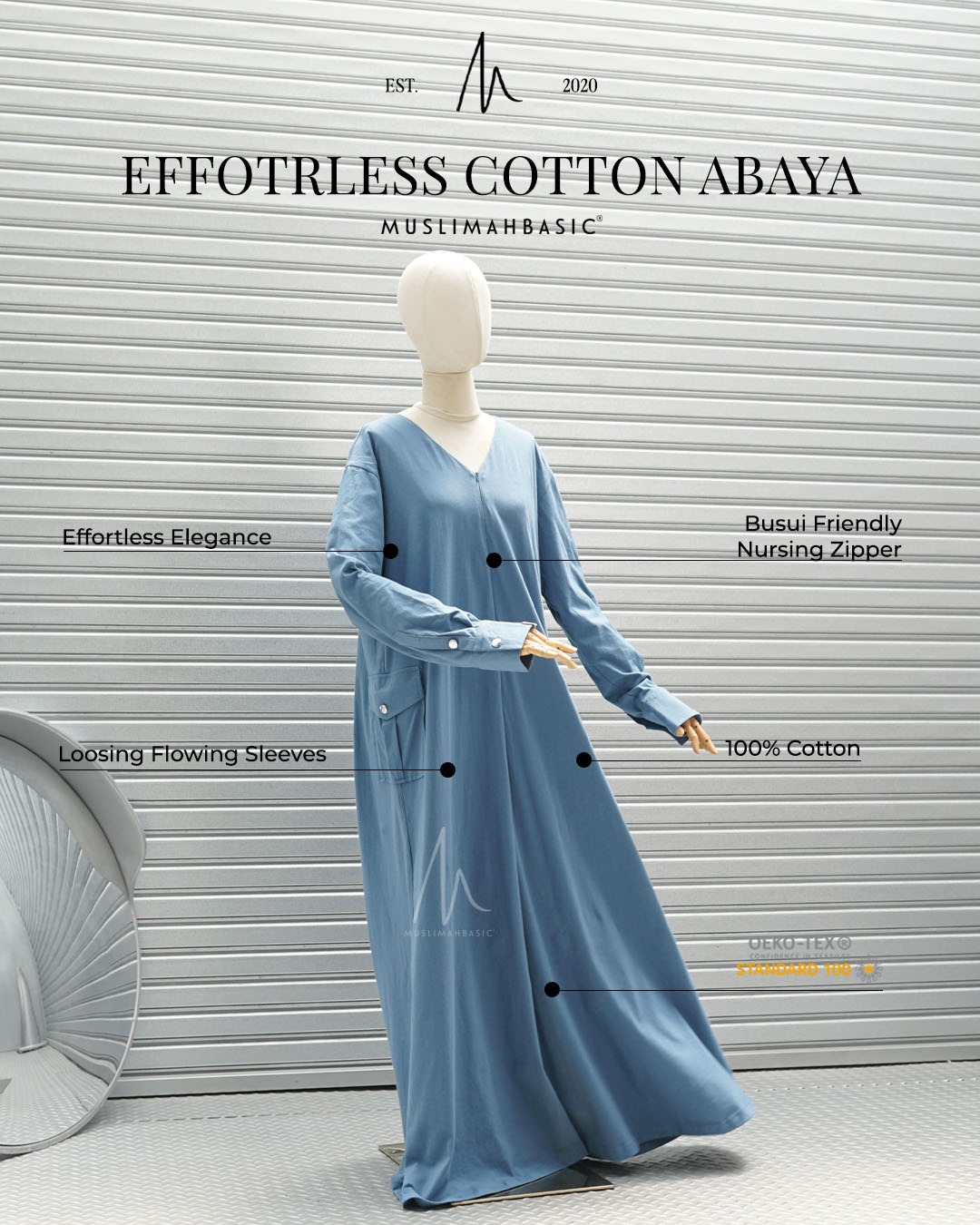 Effortless Cotton Abaya 