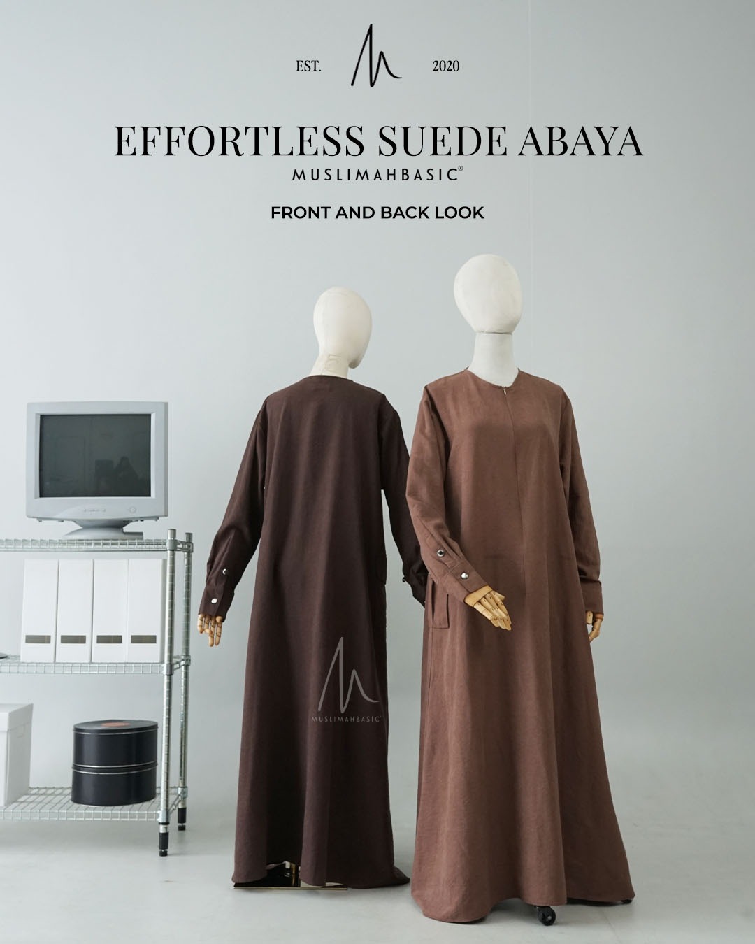 Effortless Suede Abaya 2