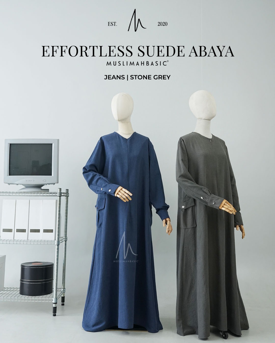 Effortless Suede Abaya 2