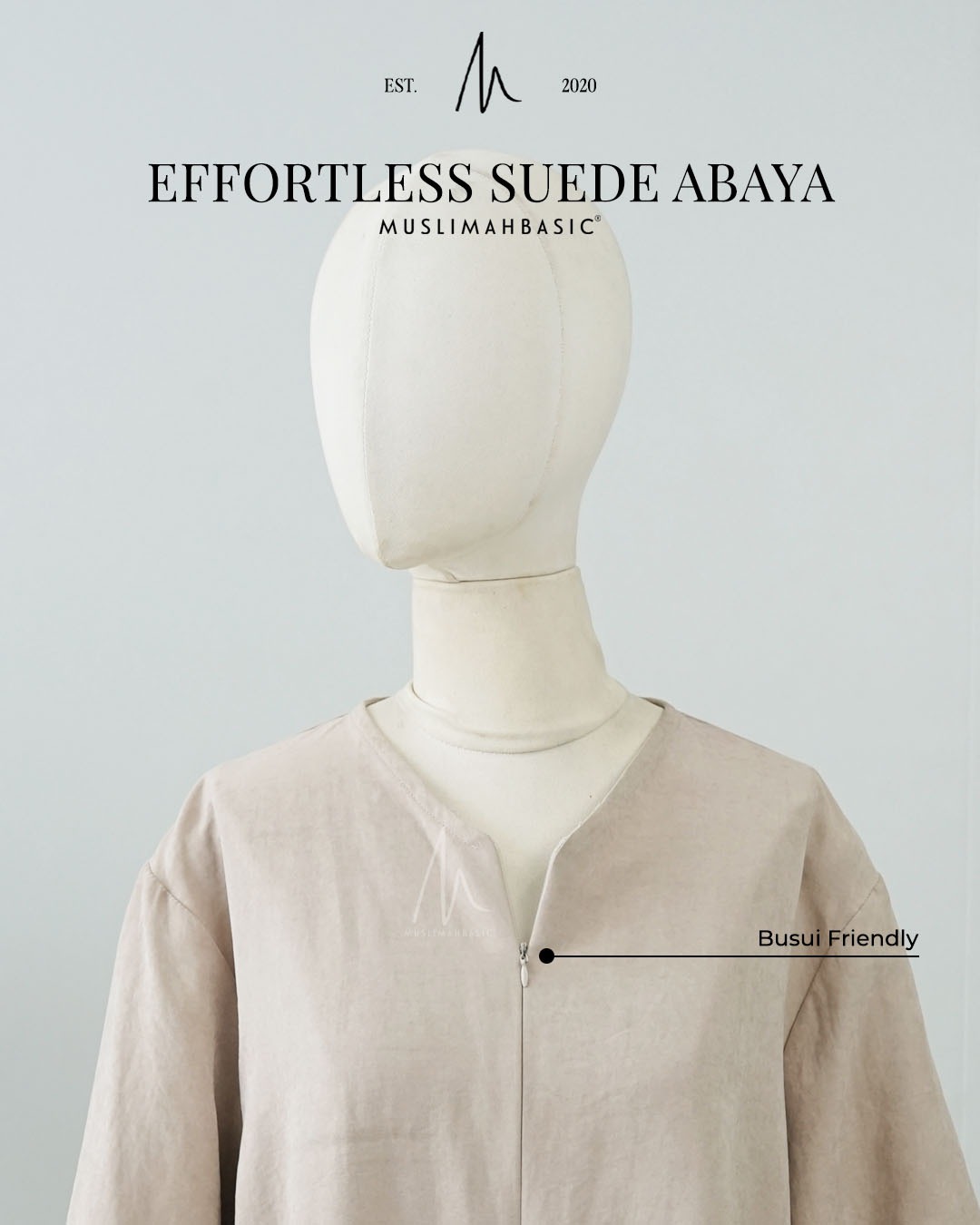 Effortless Suede Abaya 2