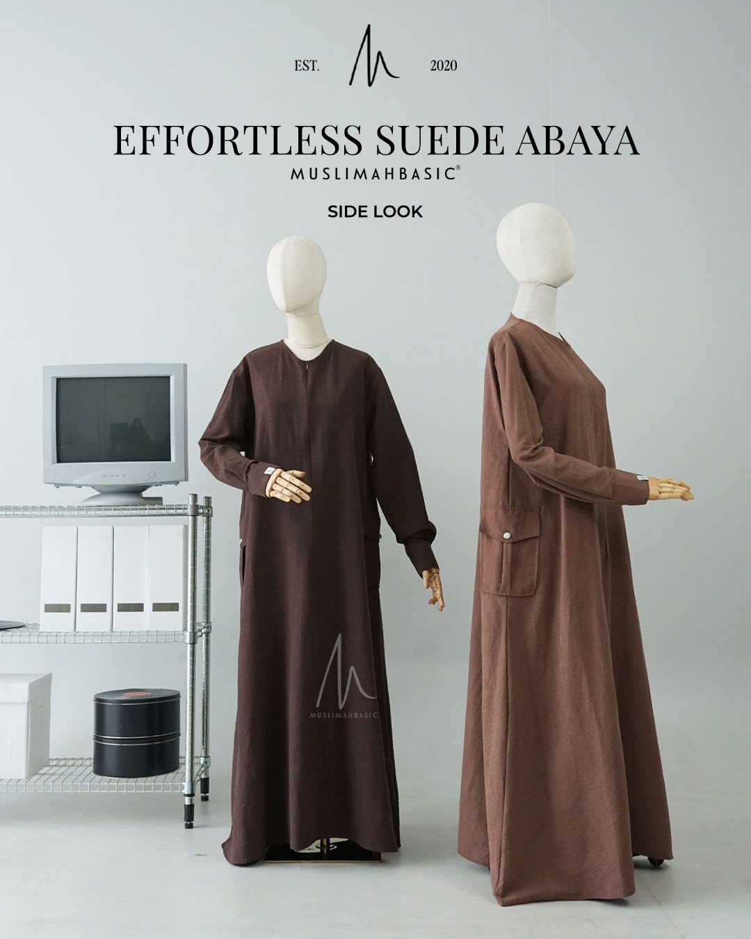 Effortless Suede Abaya 2