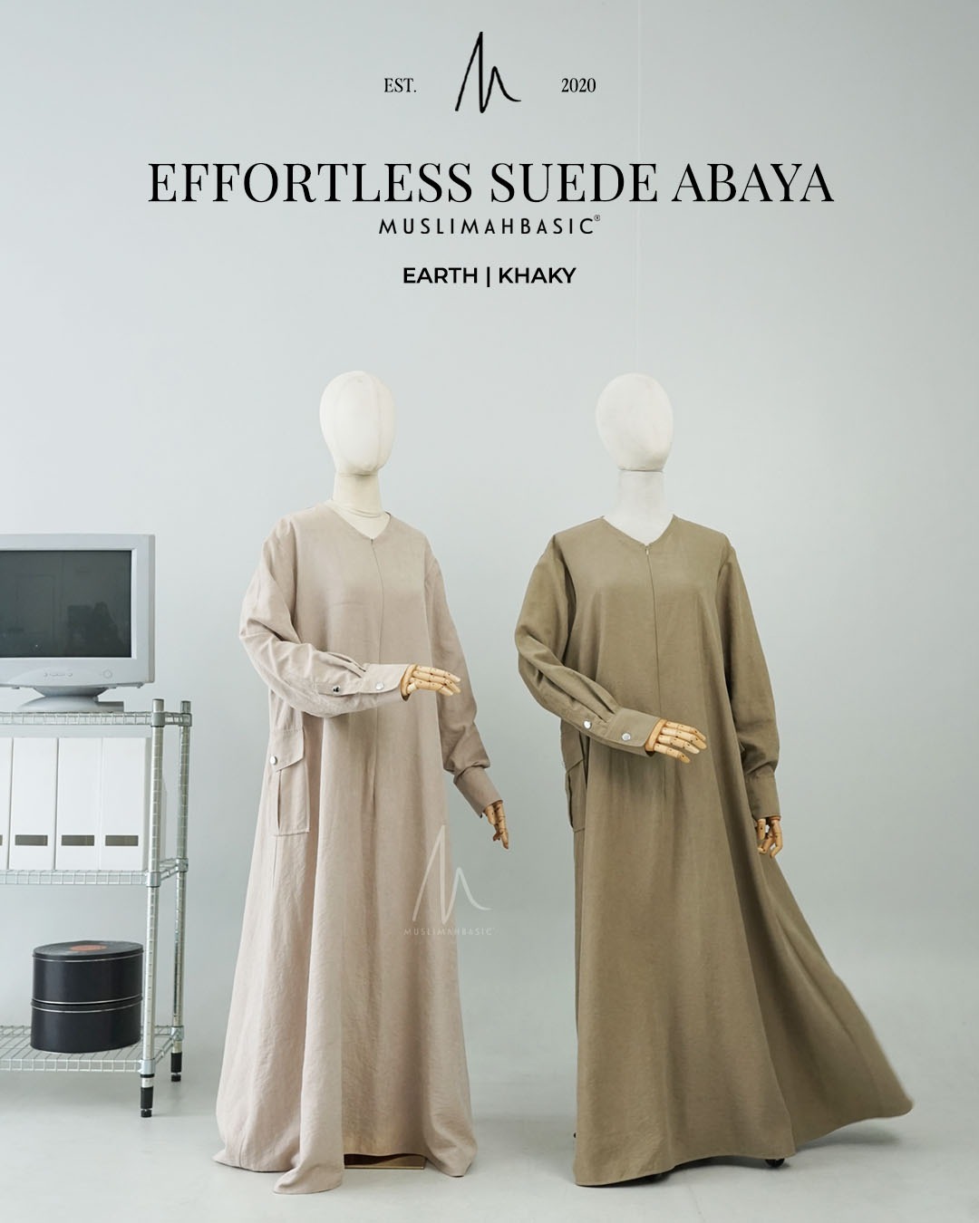 Effortless Suede Abaya 2