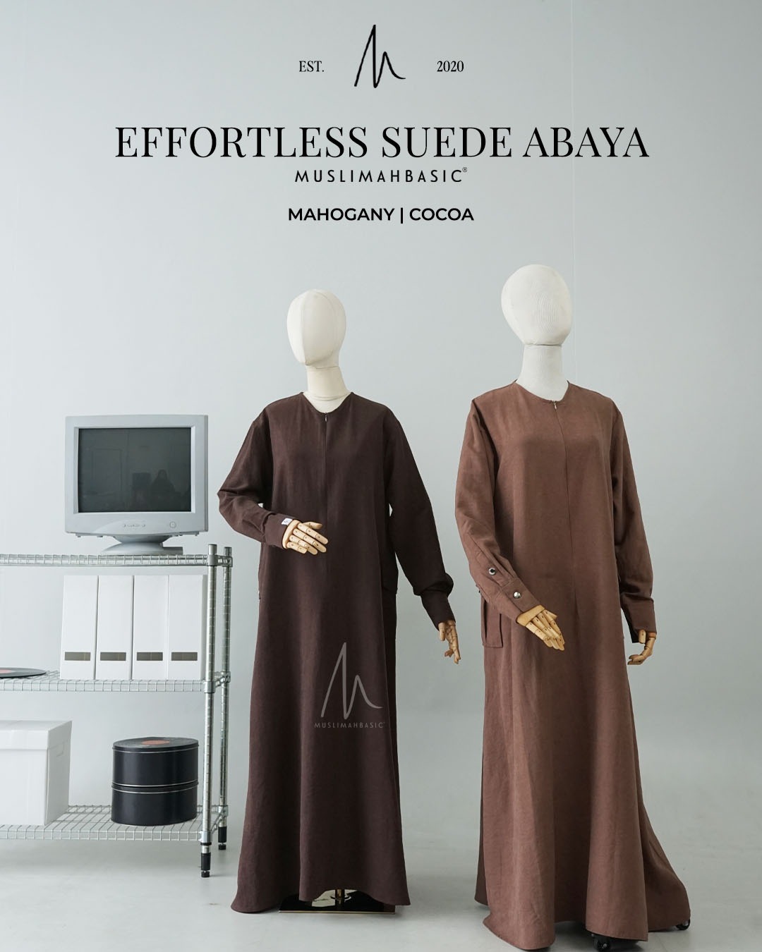 Effortless Suede Abaya 2