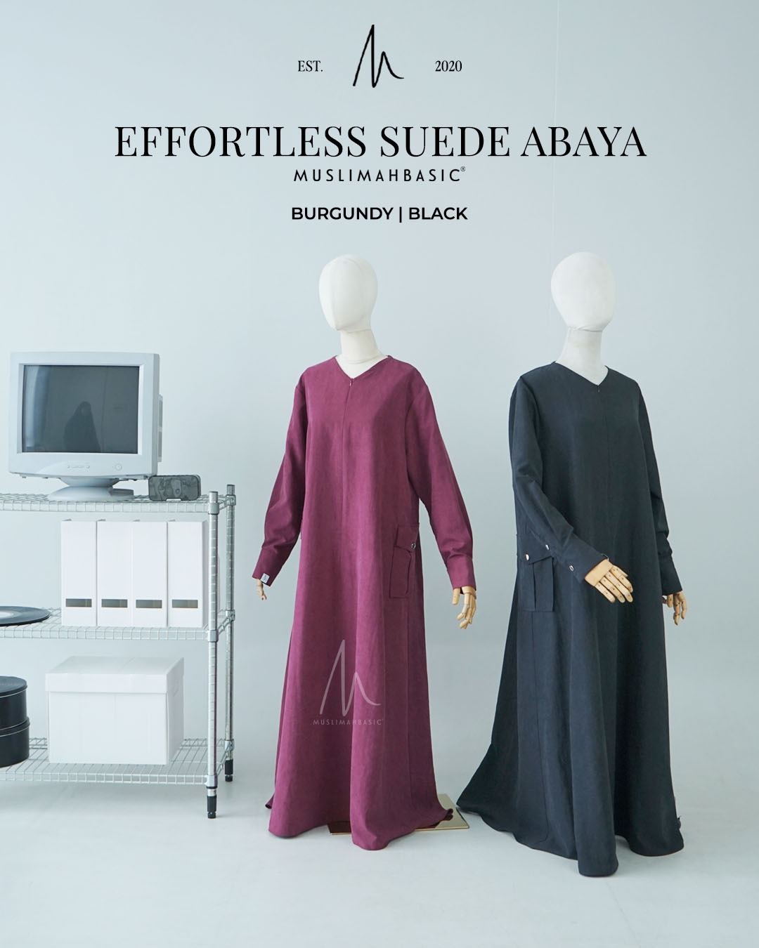 Effortless Suede Abaya 2