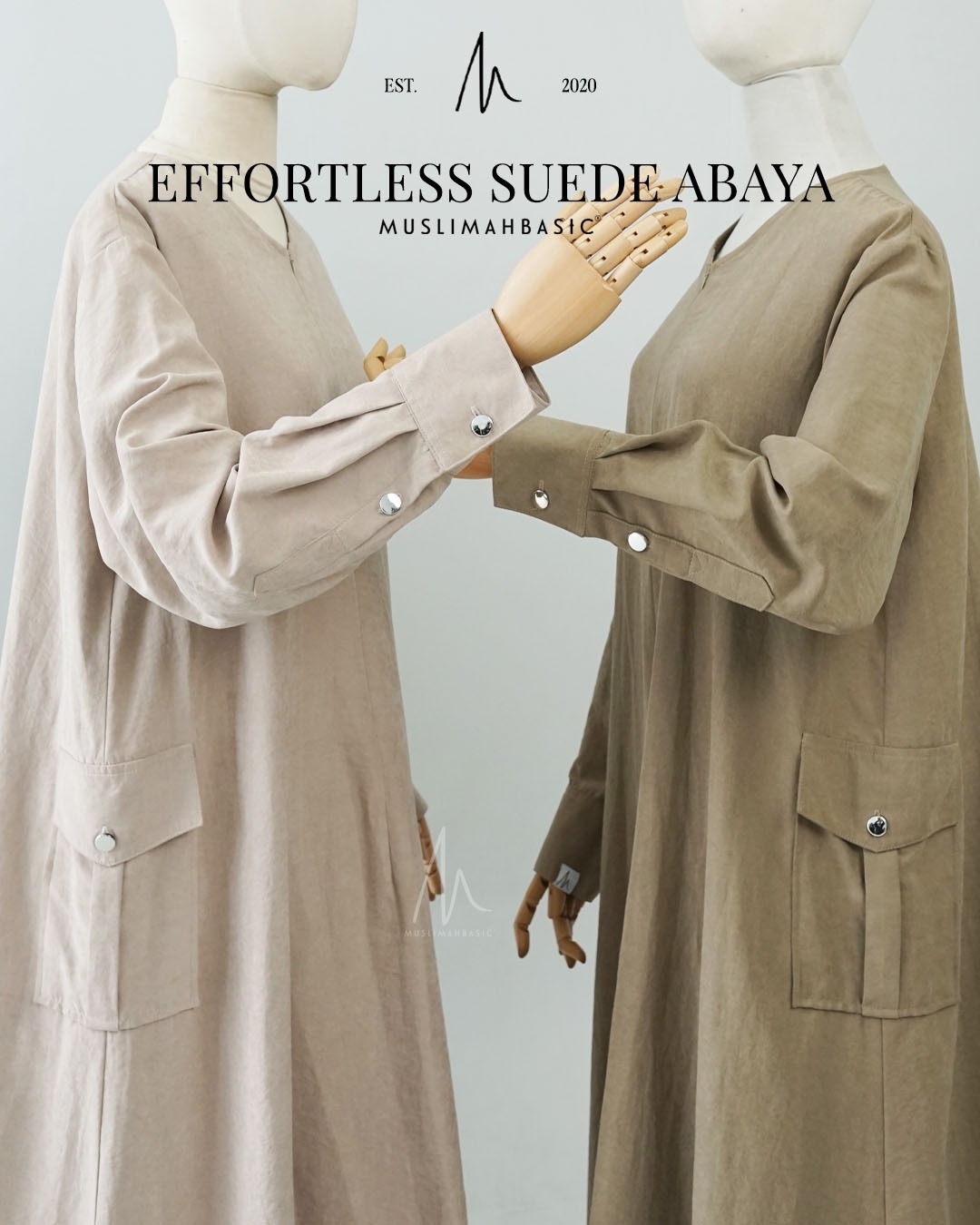 Effortless Suede Abaya 2