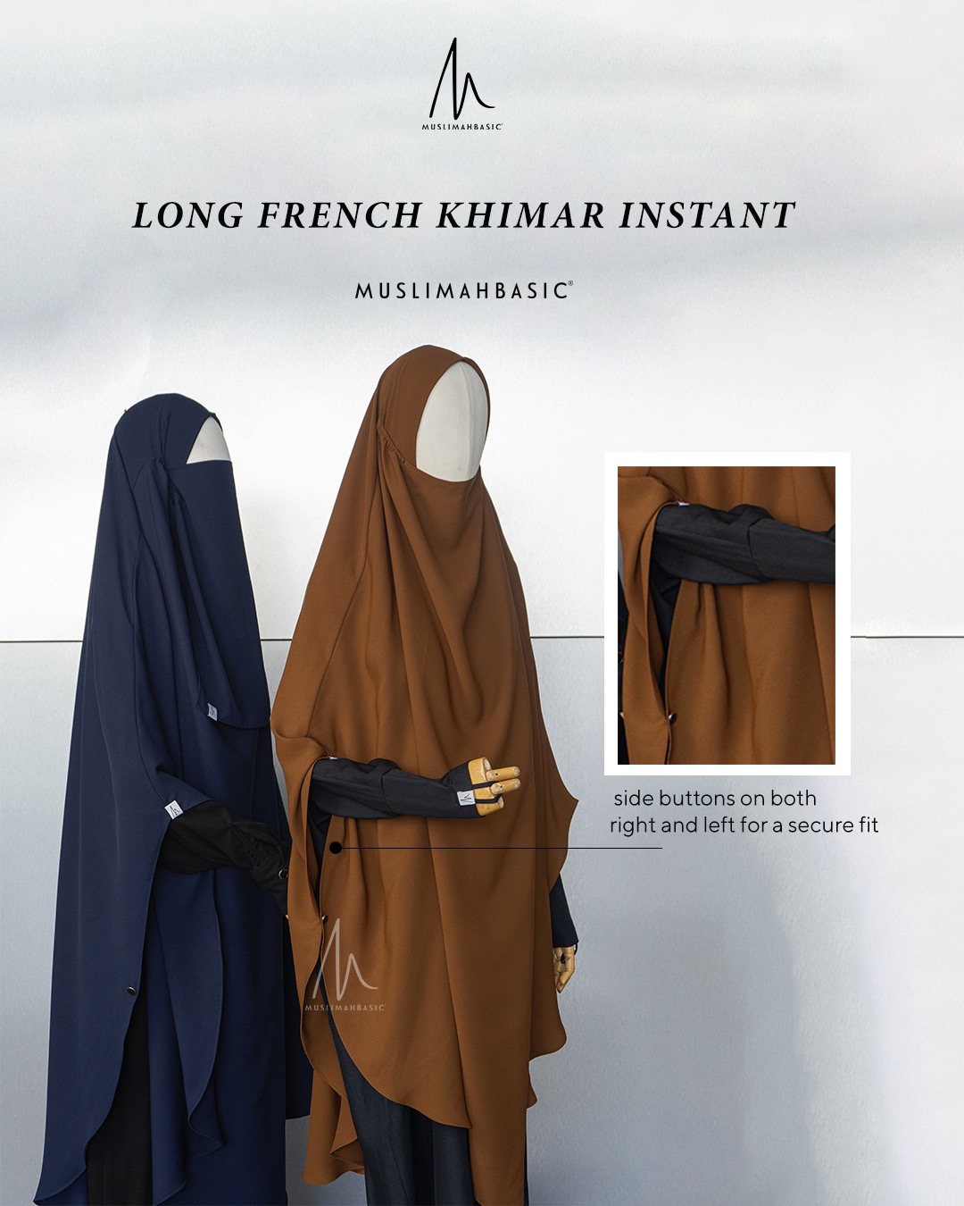 PO - French Khimar Instant Long Ghazala