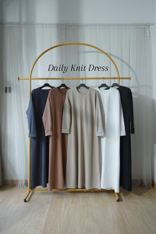 Image of Daily Knit Dress Muslimah Warehouse