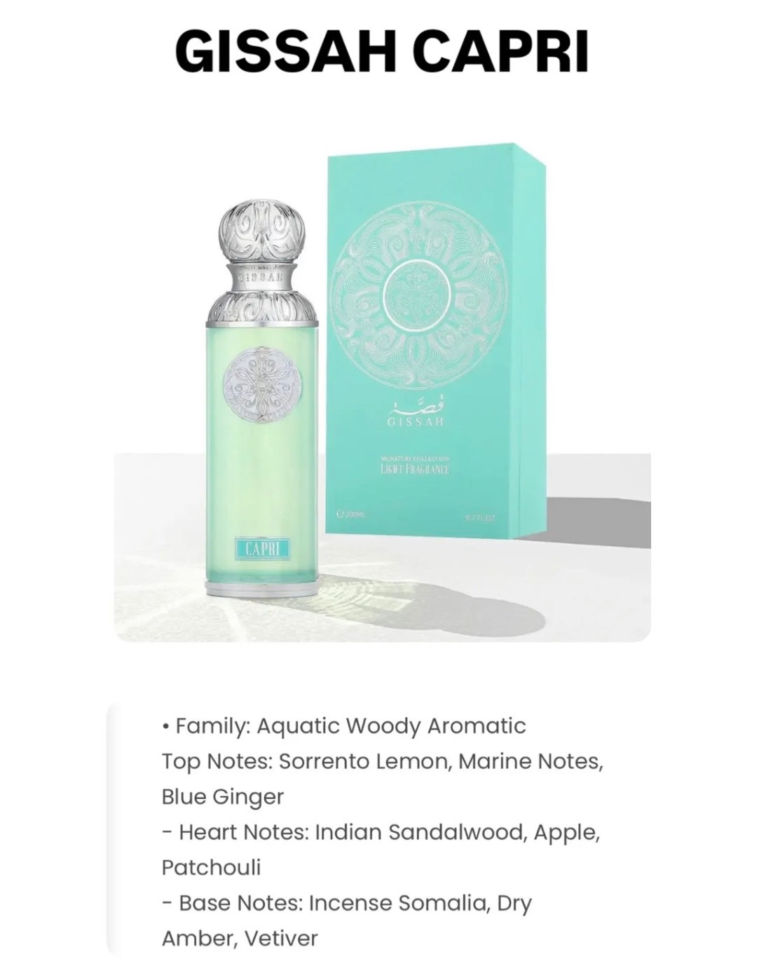 Gissah Parfume 50 ml & 200 ml ORIGINAL