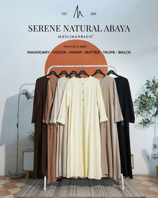 Serene Natural Abaya 2