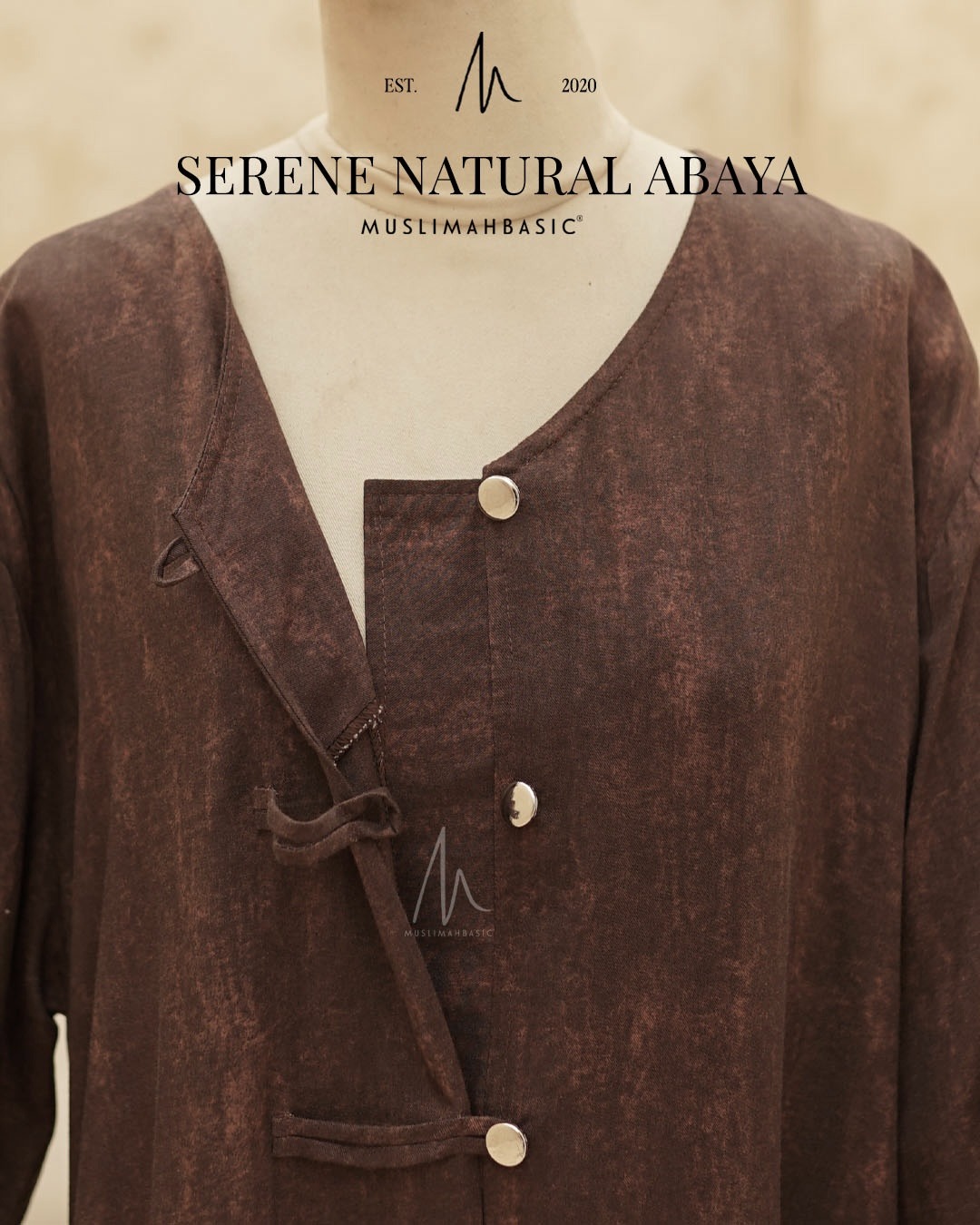 Serene Natural Abaya V3