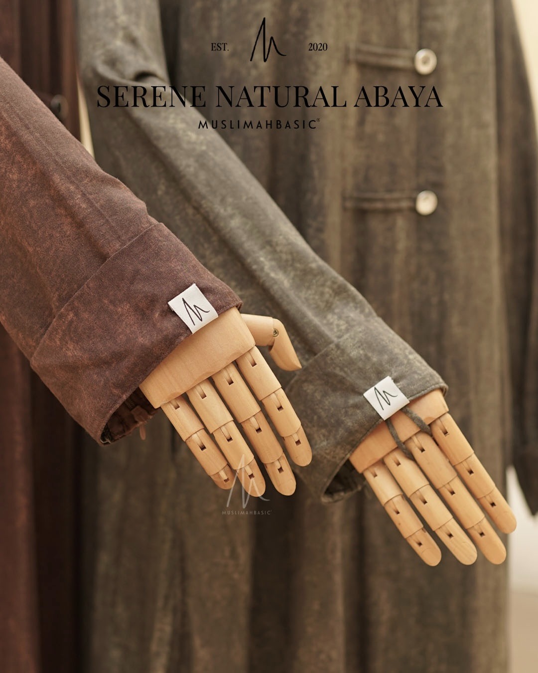 Serene Natural Abaya V3