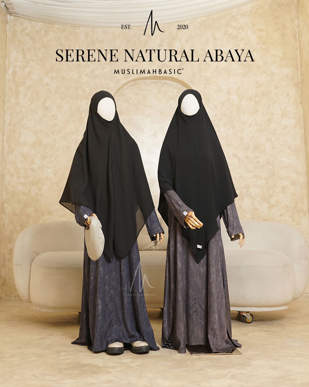 Serene Natural Abaya V3