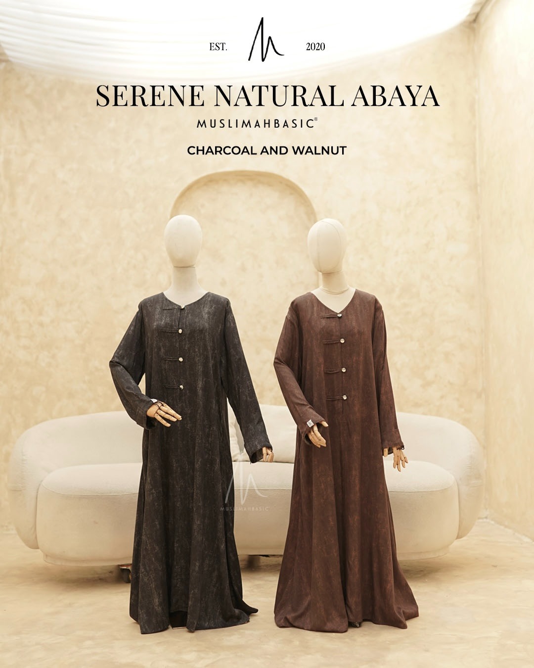 Serene Natural Abaya V3