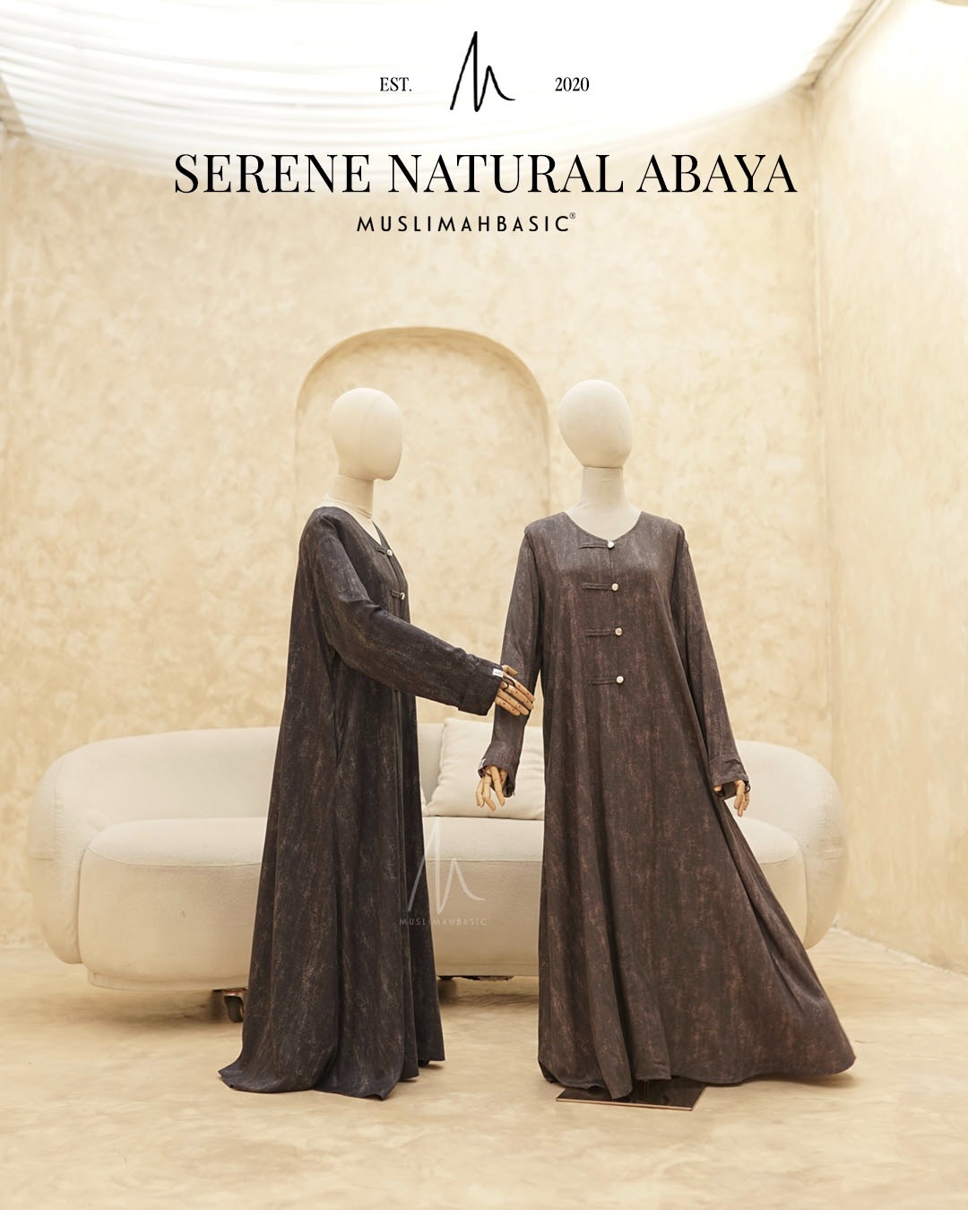 Serene Natural Abaya V3