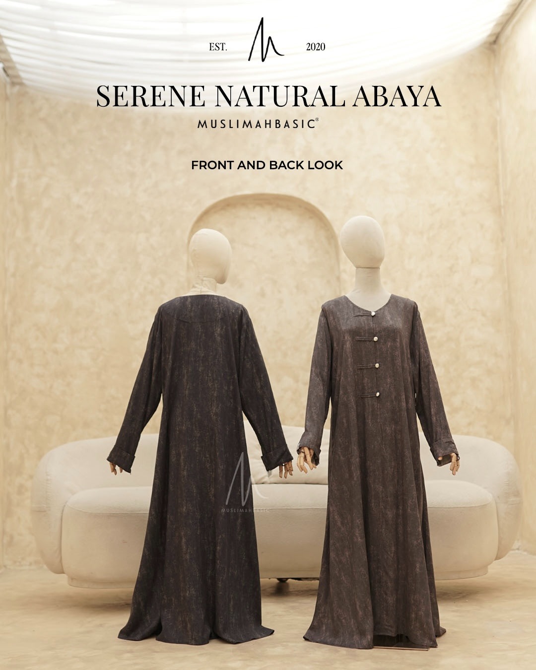 Serene Natural Abaya V3