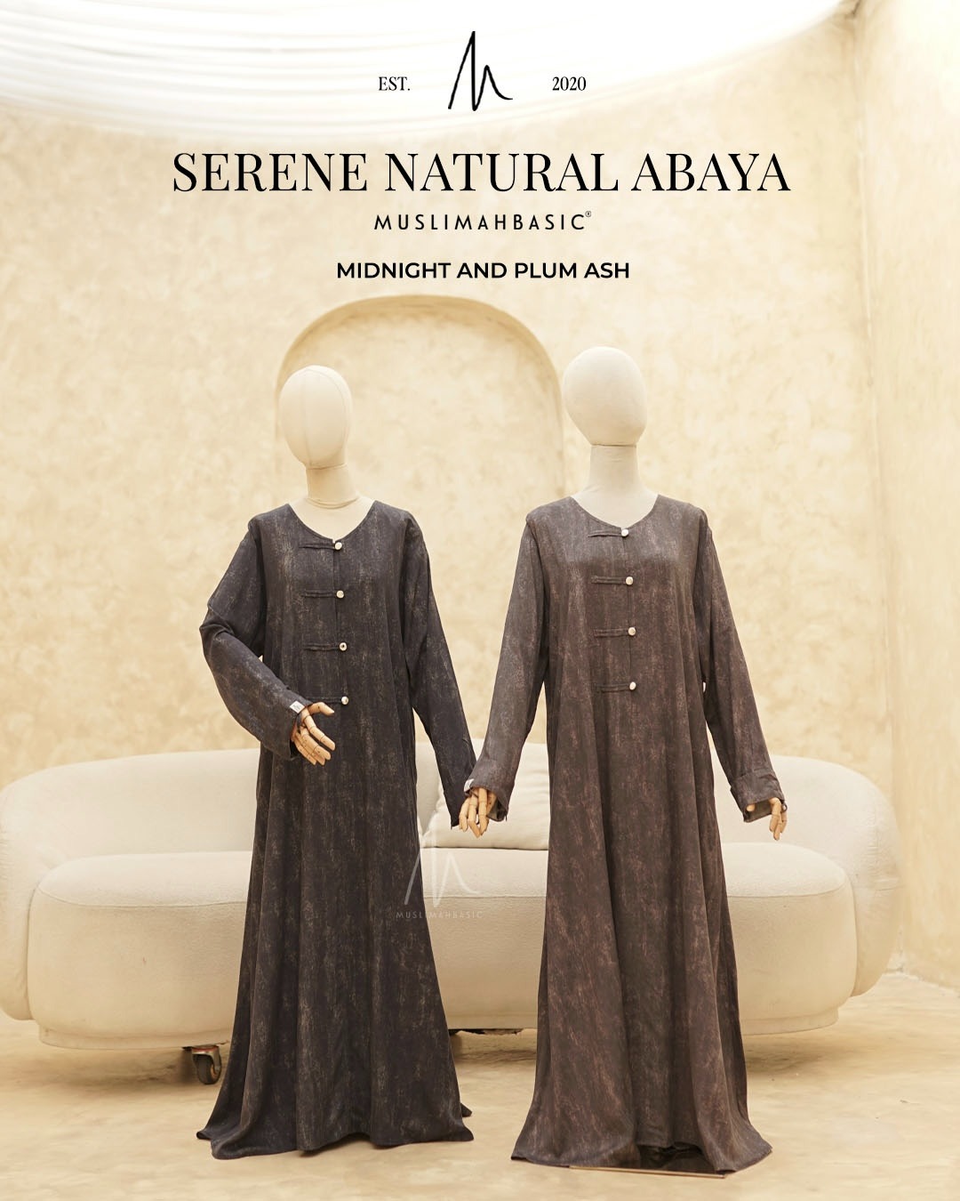 Serene Natural Abaya V3