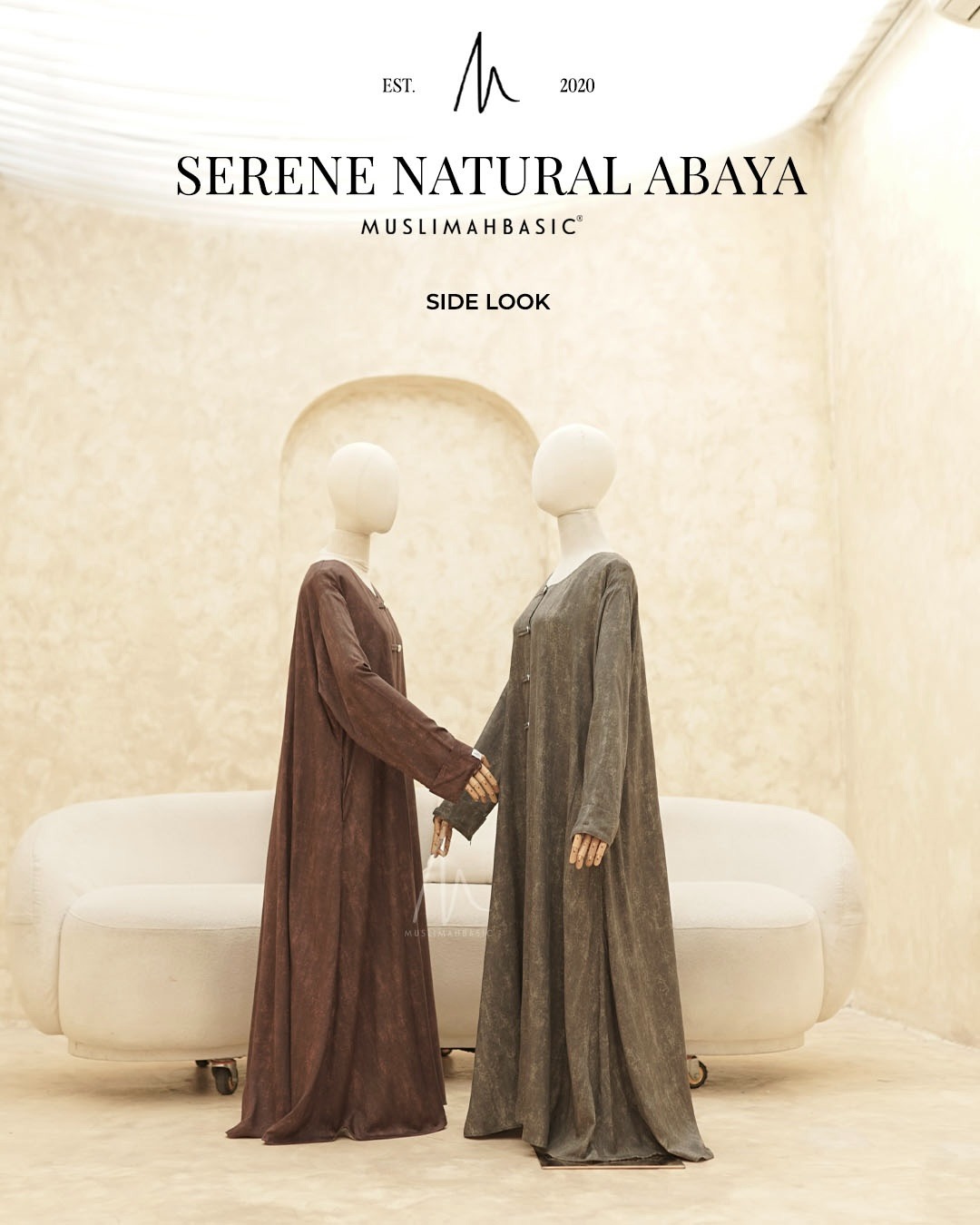 Serene Natural Abaya V3