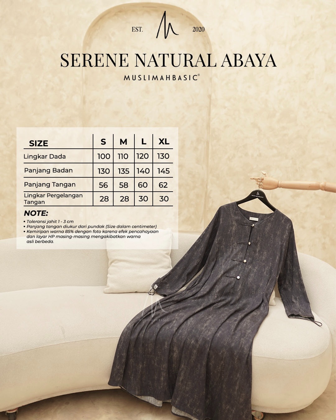 Serene Natural Abaya V3