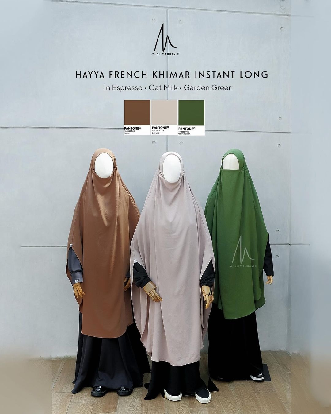 Defect Sale - French Khimar Instant Long Hayya Crinkle
