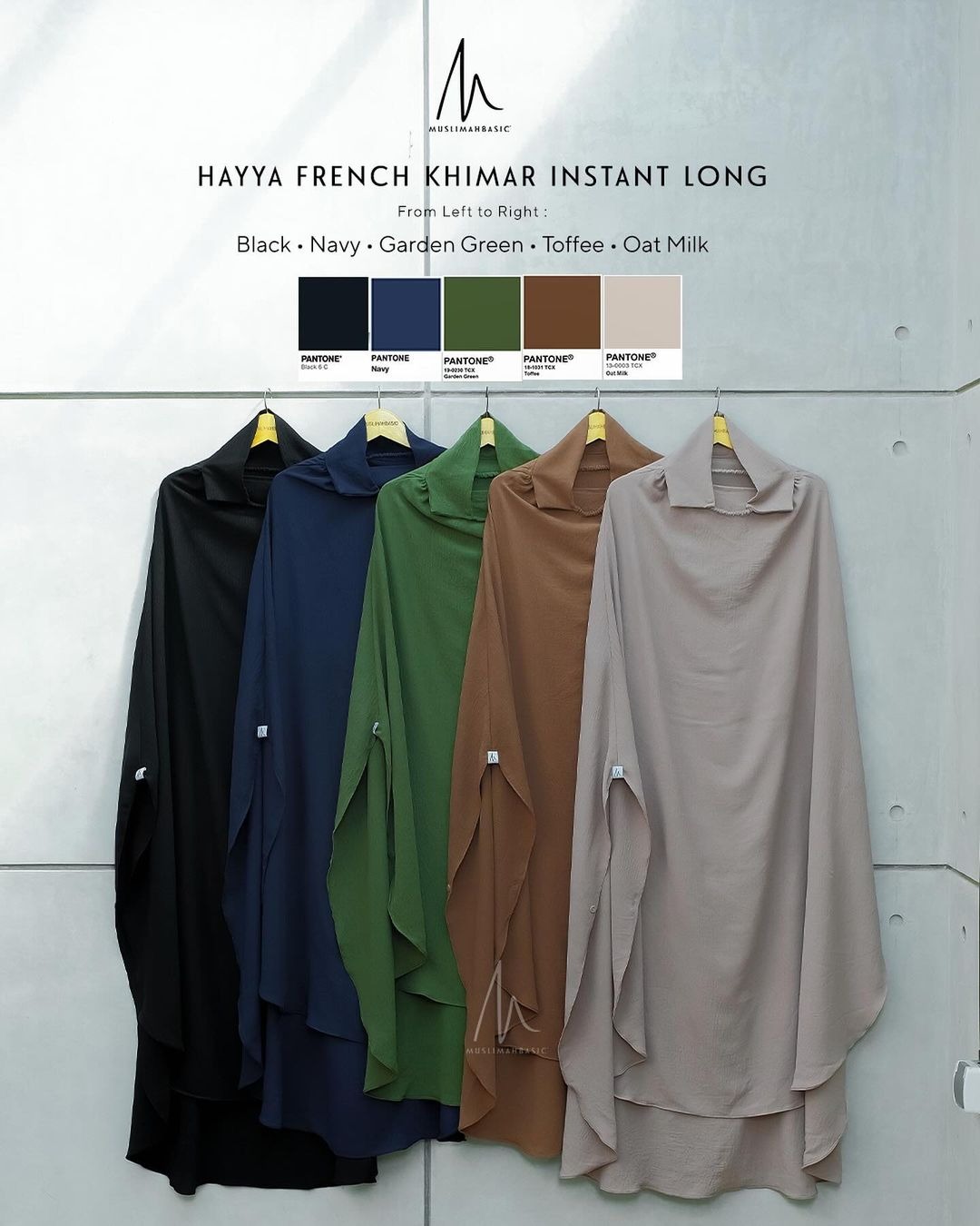 Defect Sale - French Khimar Instant Long Hayya Crinkle