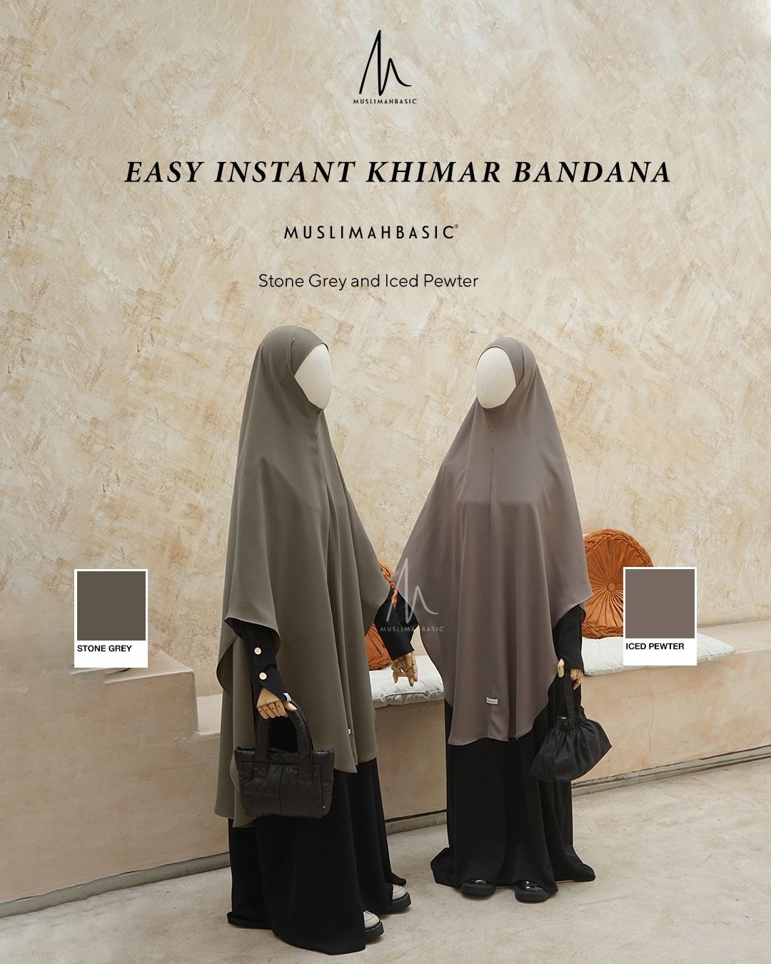 PO- EASY INSTANT KHIMAR BANDANA ANTI UV