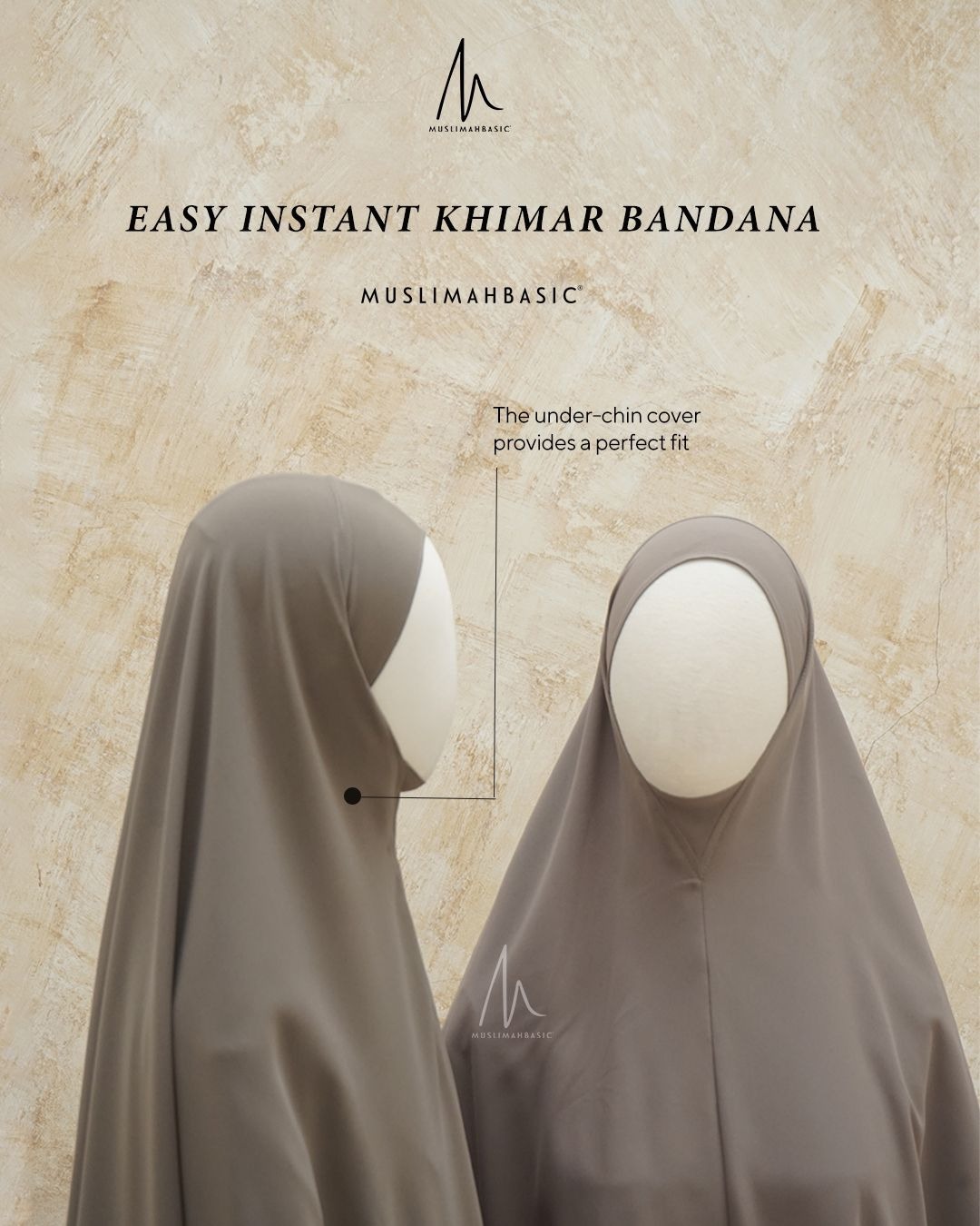 PO- EASY INSTANT KHIMAR BANDANA ANTI UV