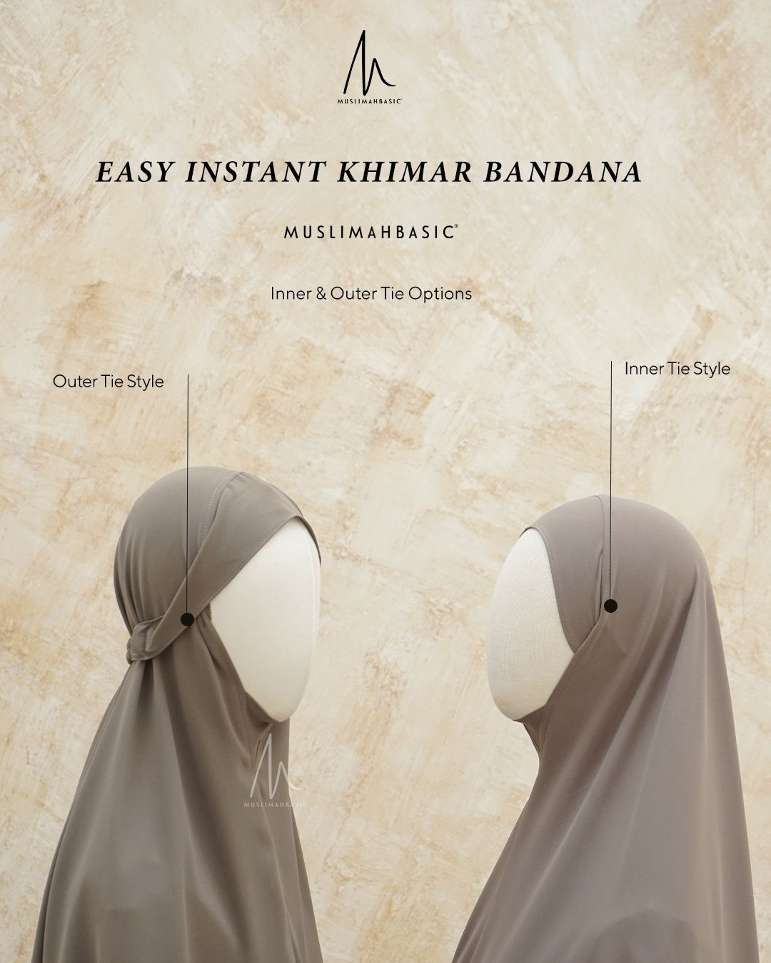 PO- EASY INSTANT KHIMAR BANDANA ANTI UV