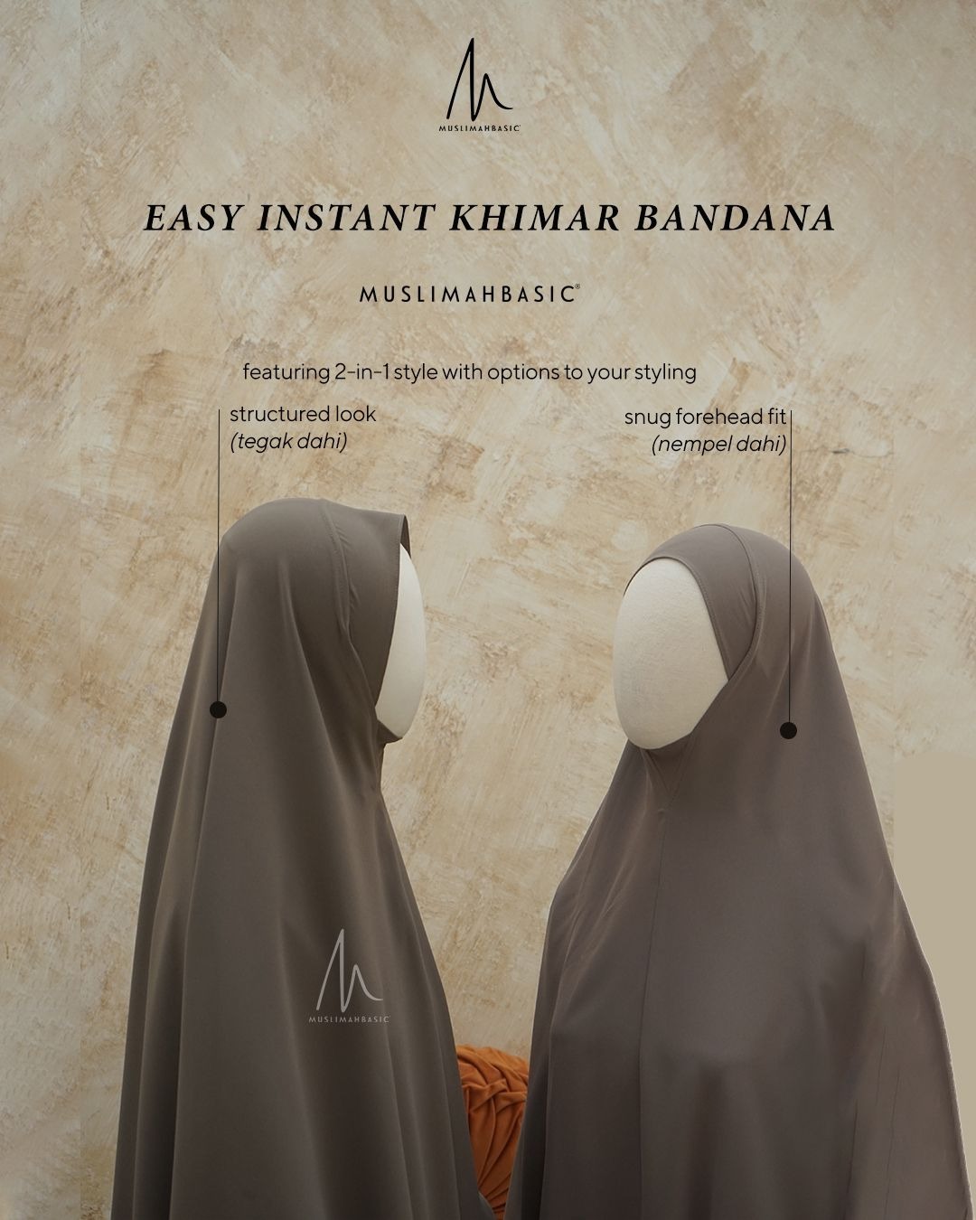 PO- EASY INSTANT KHIMAR BANDANA ANTI UV