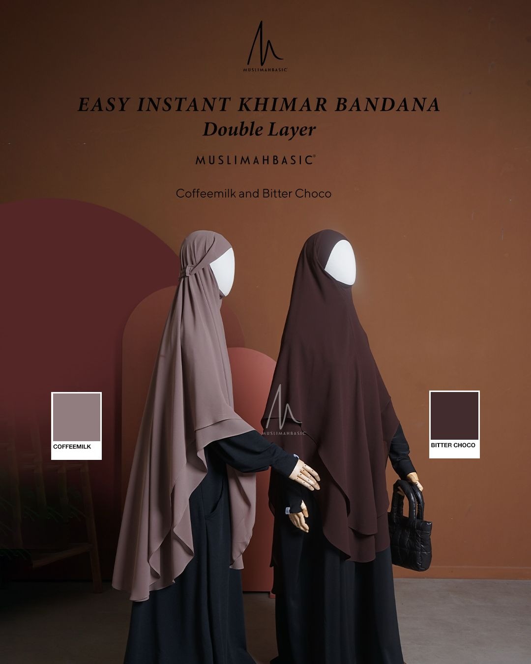 PO - Easy Instant Khimar Bandana Double Layer