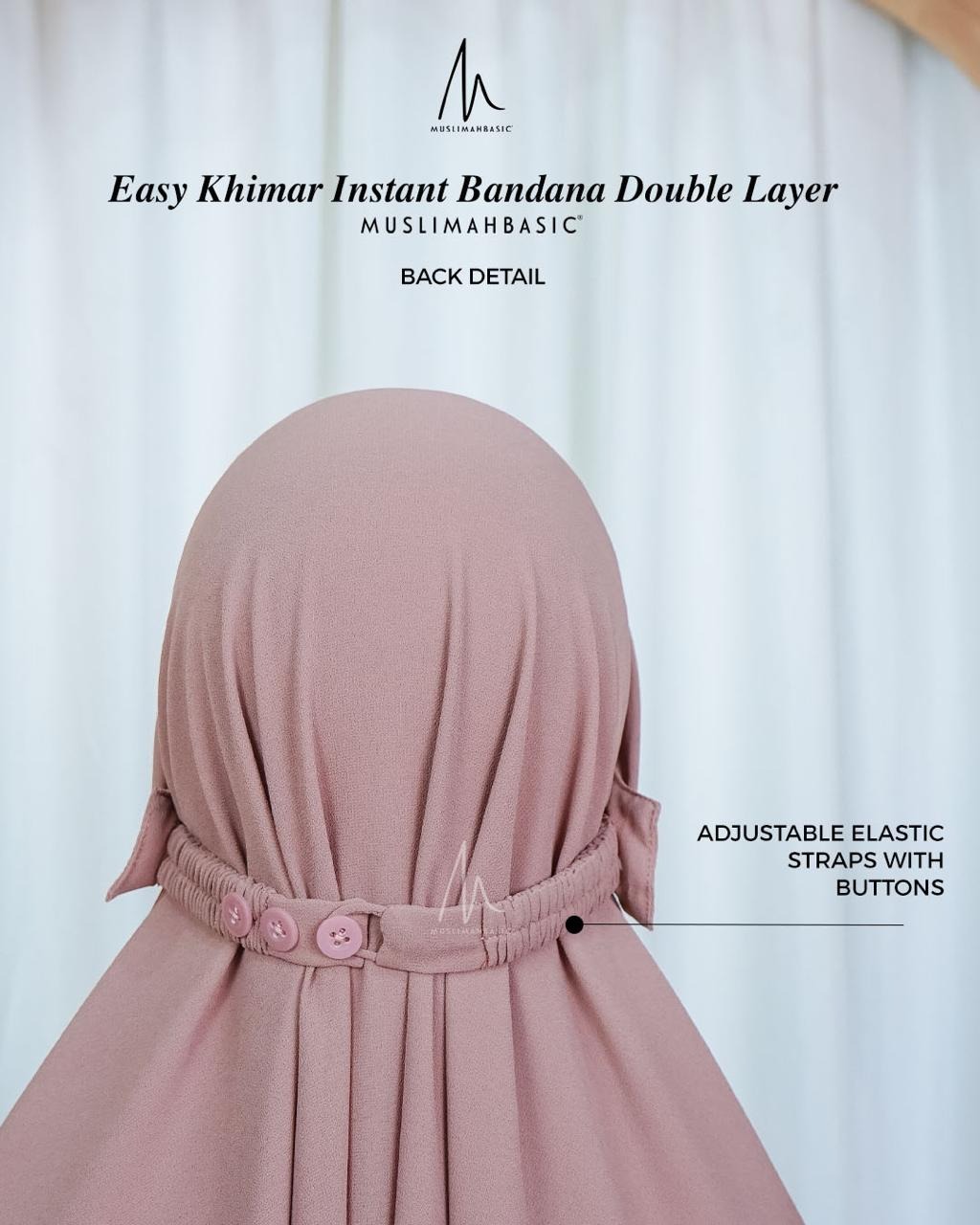 EASY INSTANT KHIMAR BANDANA DOUBLE LAYER V SERIES