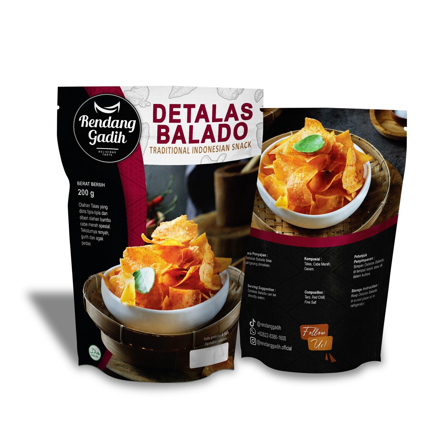 Detalas Balado (100 gram)