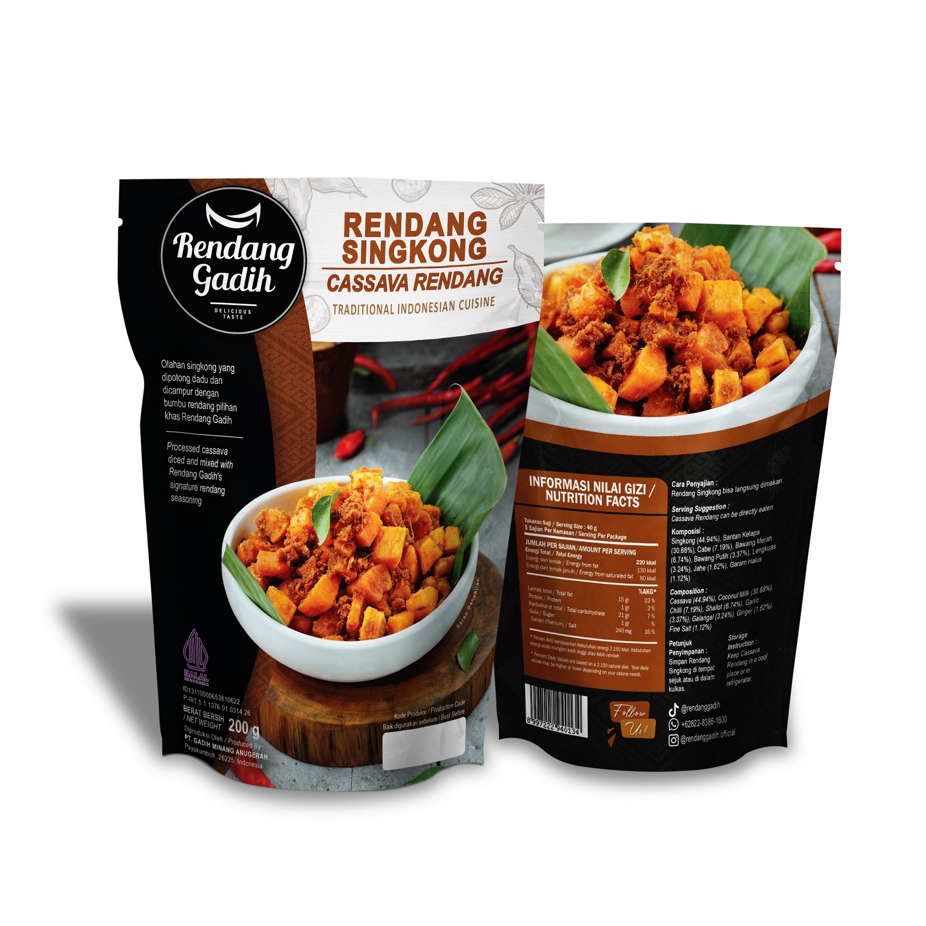 Rendang Singkong (150 gram)