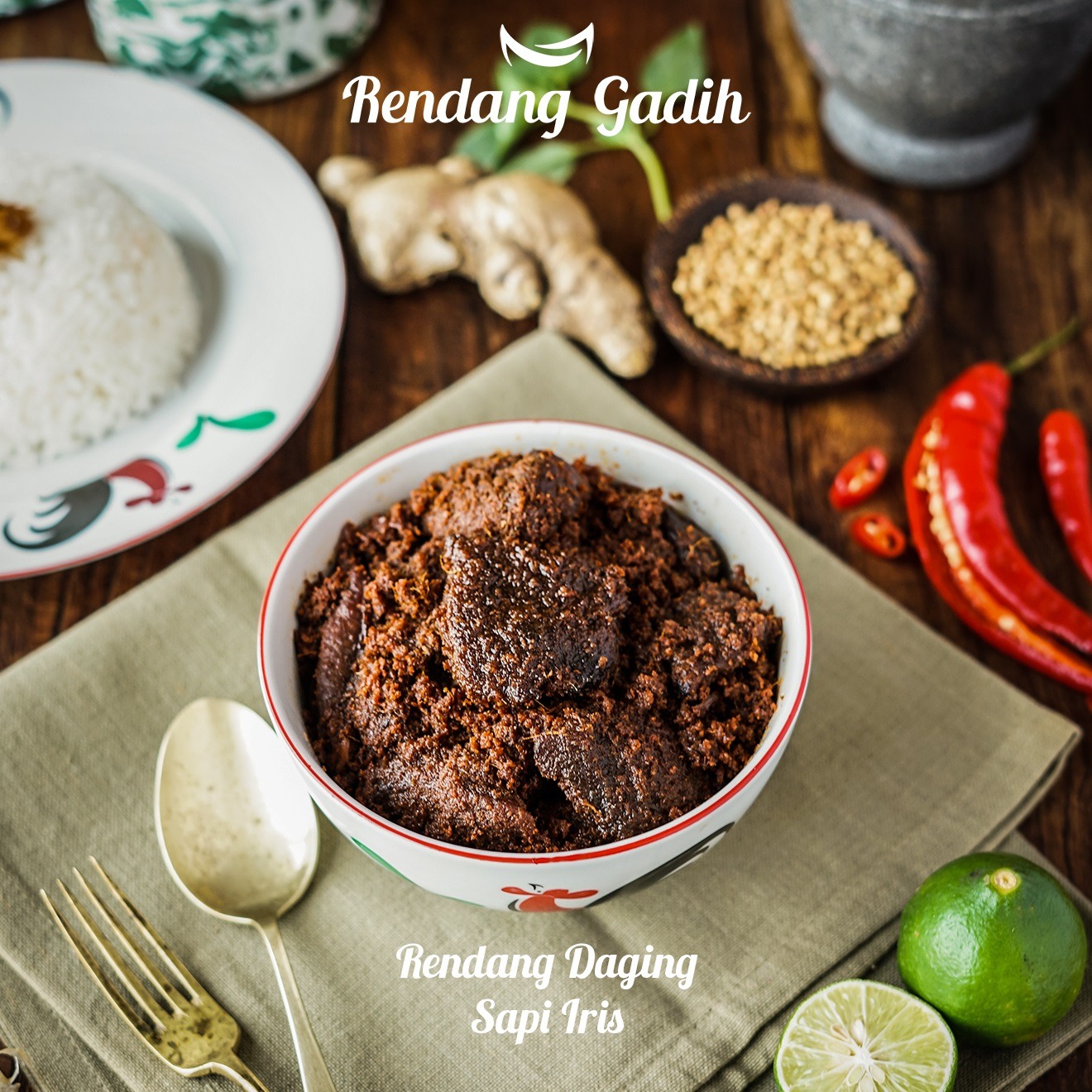 Rendang Daging Sapi Iris (250 gram)
