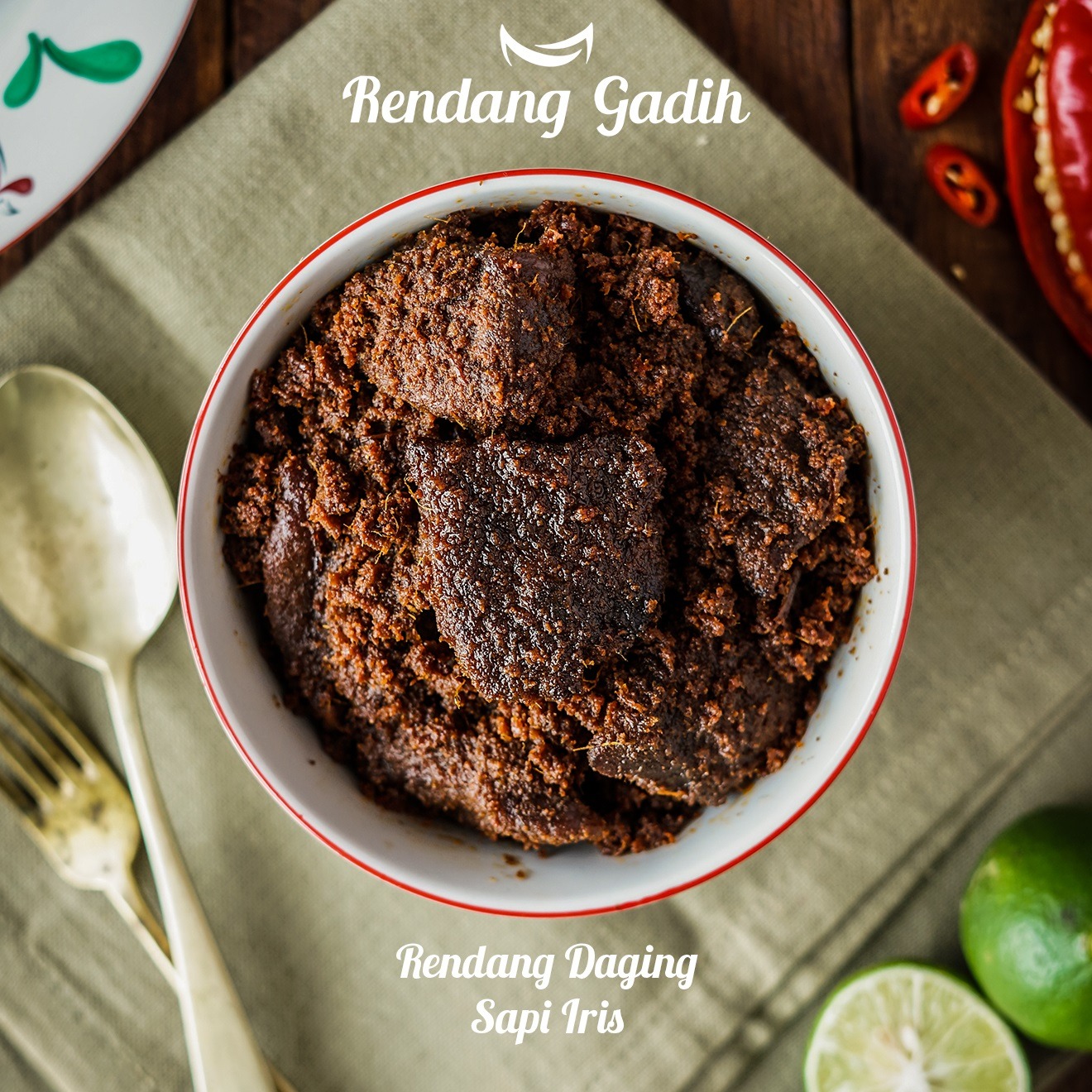 Rendang Daging Sapi Iris (250 gram)