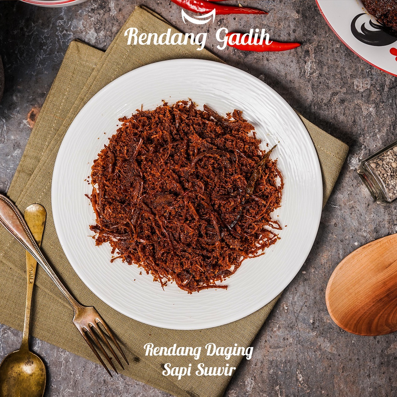 Rendang Daging Sapi Suwir (150 gram)