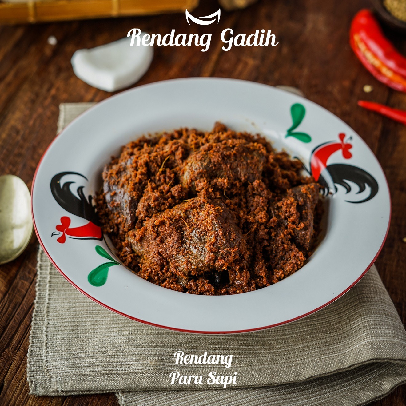Rendang Paru Sapi (250 gram)
