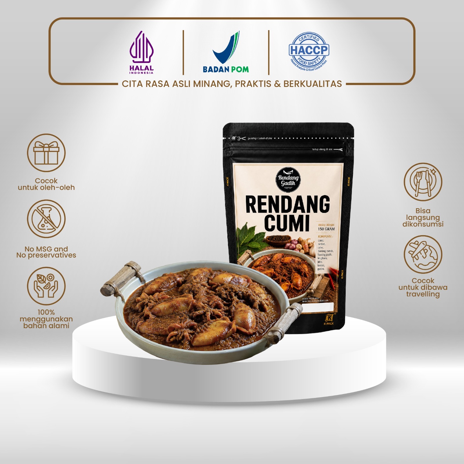 Rendang Cumi (150gr)