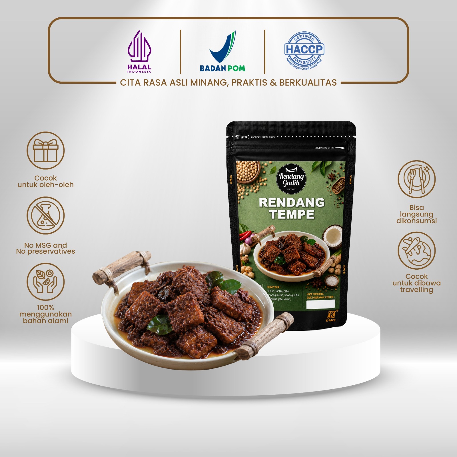 Rendang Tempe (150gr)