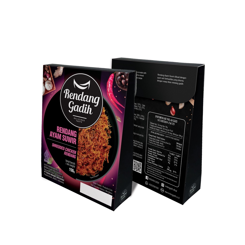 Rendang Daging Ayam Suwir (150 g)