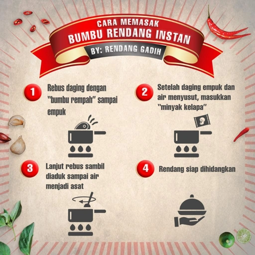 Image of Rendang Gadih - Bumbu Rendang Instan 250 g