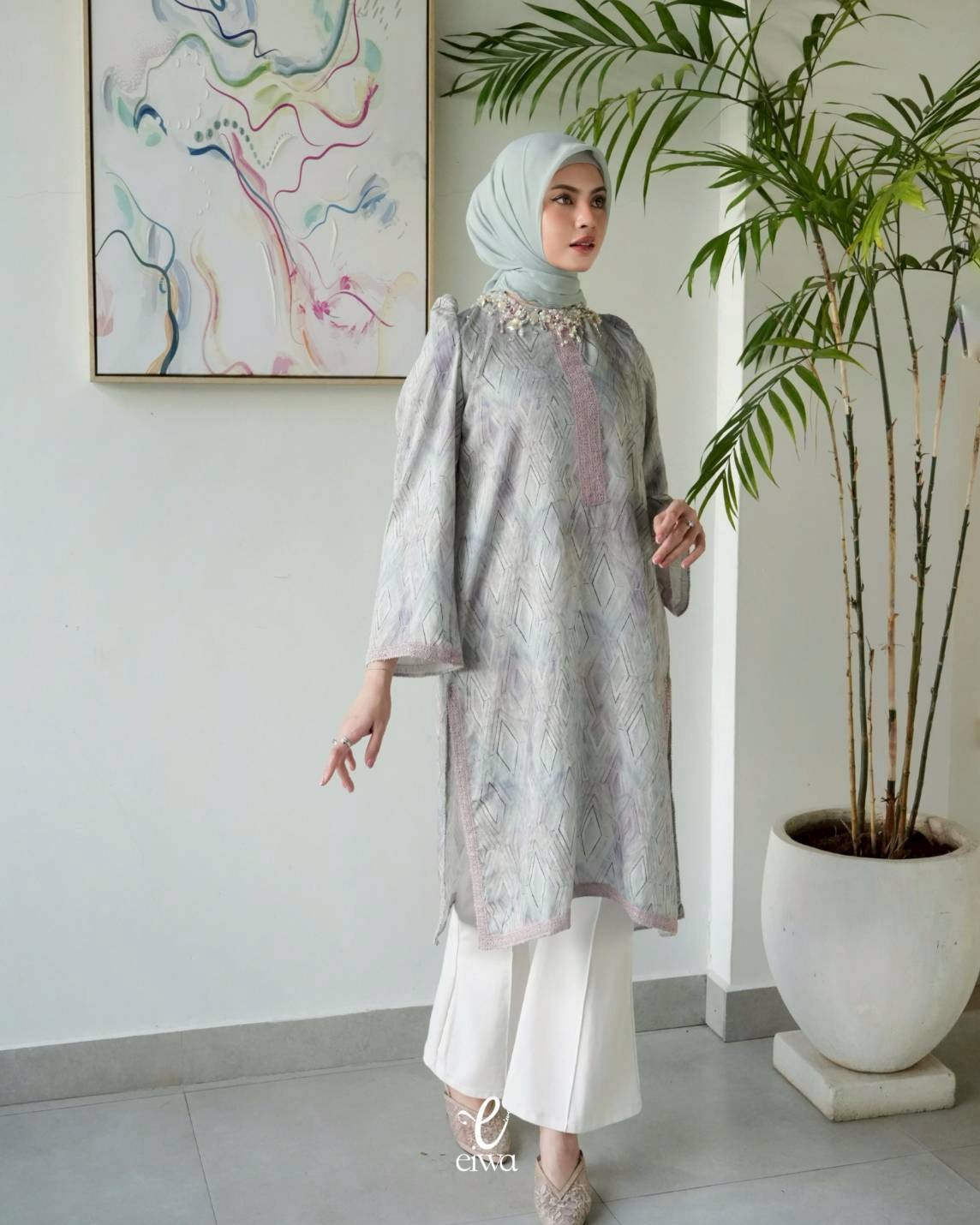 Araya Tunik Lavender | EIWA