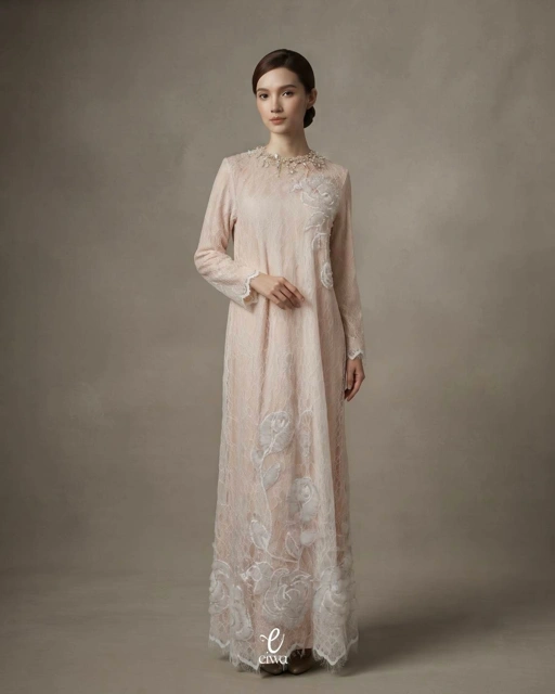 Suana dress white cream |EIWA