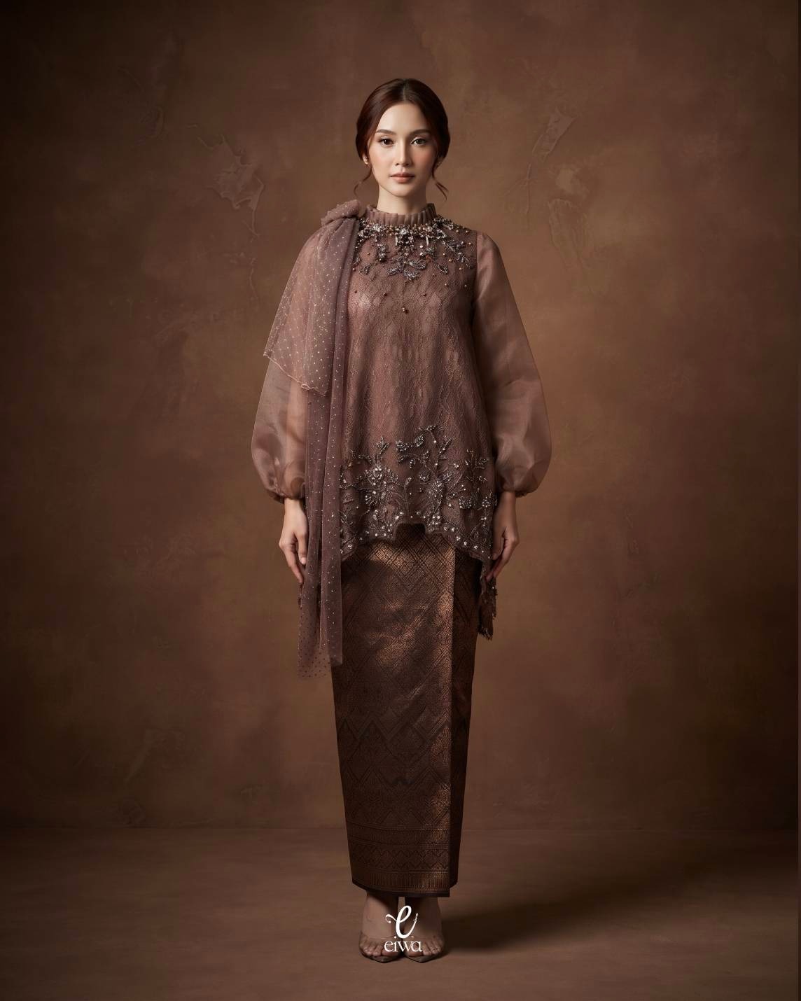 Juwita tunik brown |EIWA