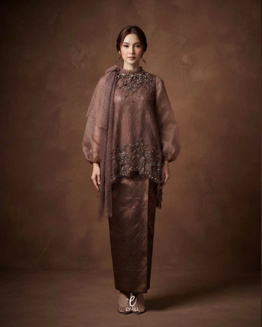 Juwita tunik brown |EIWA