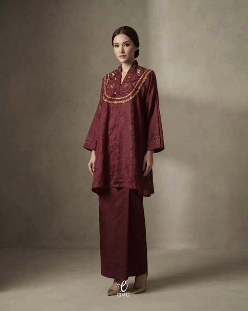 Vikha bodo top maroon |EIWA