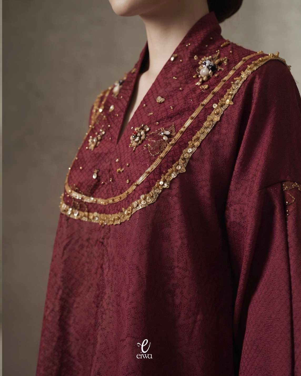 Vikha bodo top maroon |EIWA