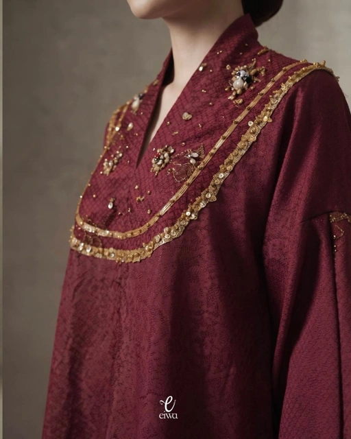 Vikha bodo top maroon |EIWA