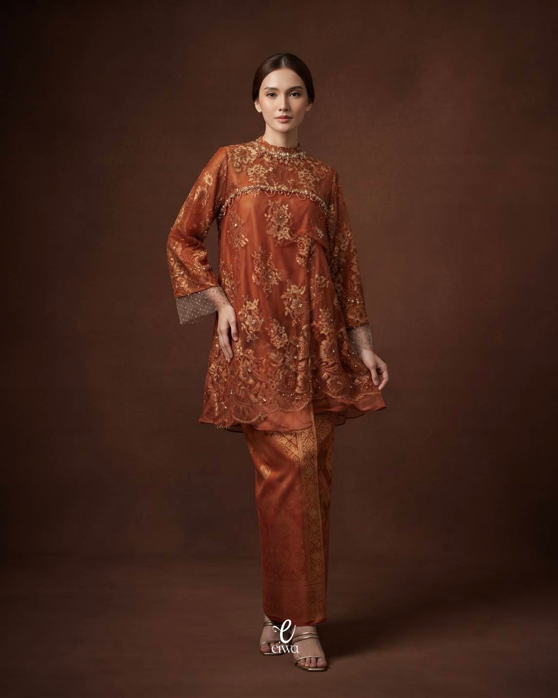 Rania tunik organza |EIWA